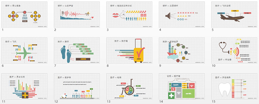 PPT图表|彩色图形图表VIII(三集连发)：why are you so diao！