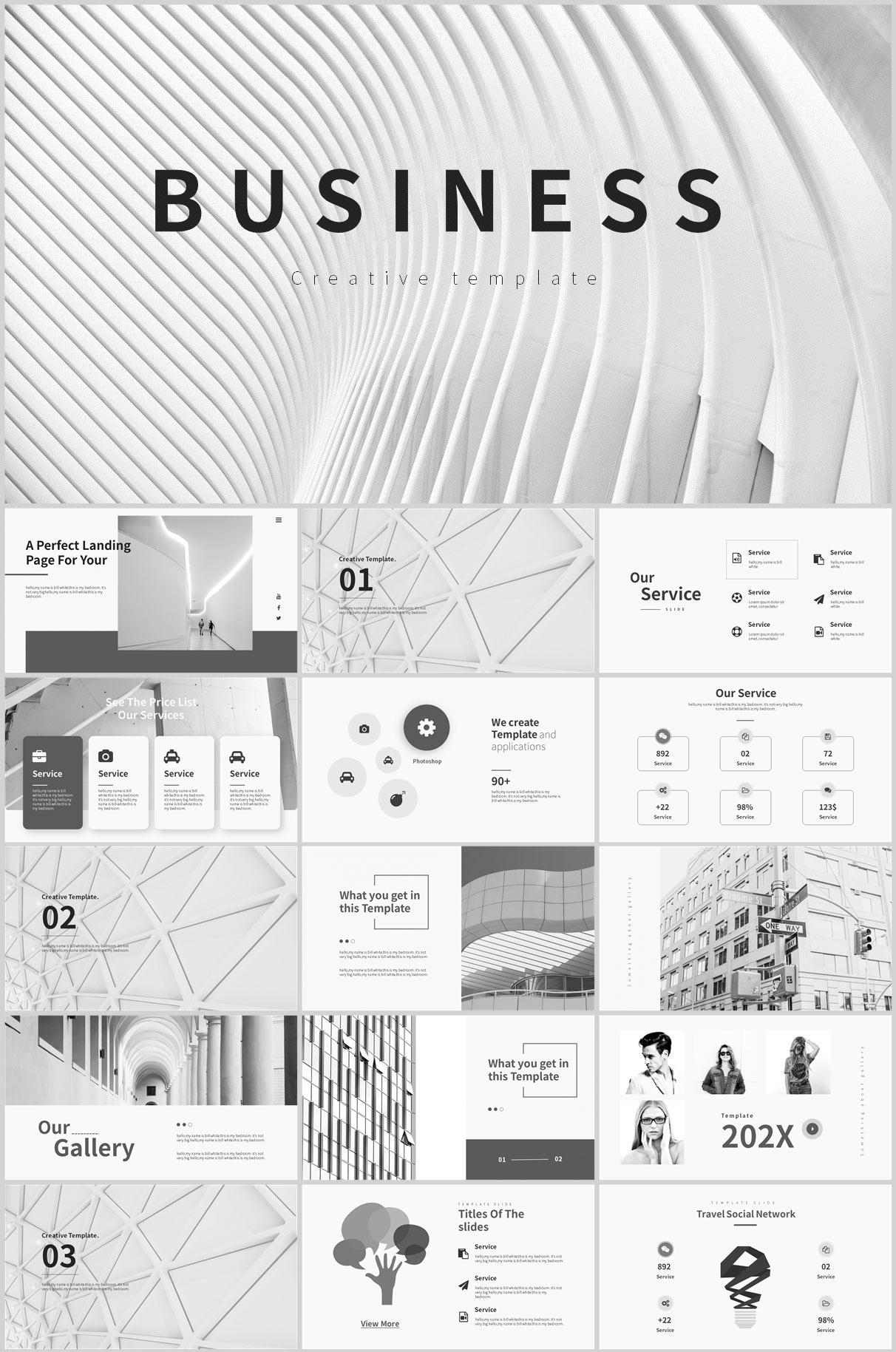 ppt图表，简约ppt，企业ppt