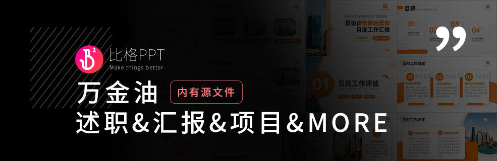 五一要加班？试试这套万金油PPT模板！