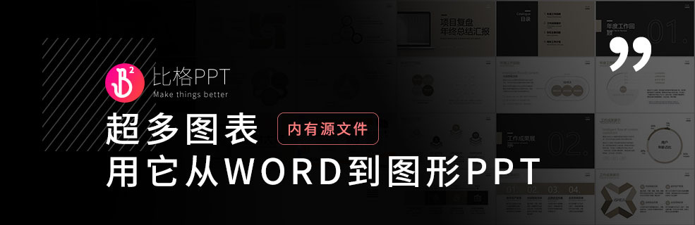 超多可视化PPT图表：让Word成为PPT
